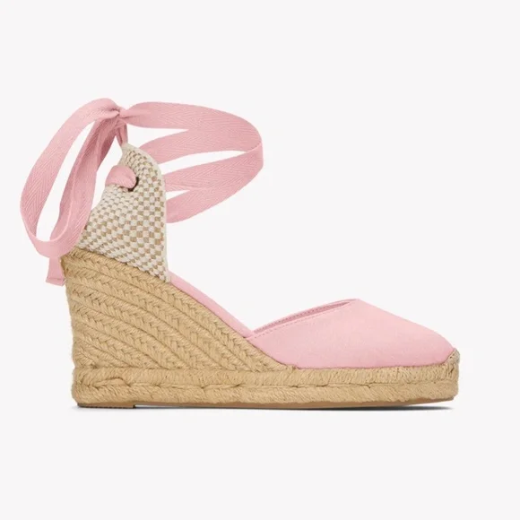 SOLUDOS Marseille Rosa Pink Espadrille Wedge Sandals - Picture 5 of 16